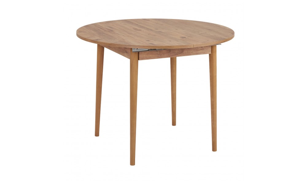 Masa de sufragerie extensibila, Viona - Atlantic Pine, 100 x 75 x 100 cm