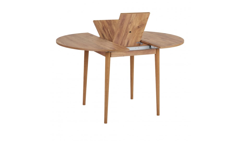 Masa de sufragerie extensibila, Viona - Atlantic Pine, 100 x 75 x 100 cm