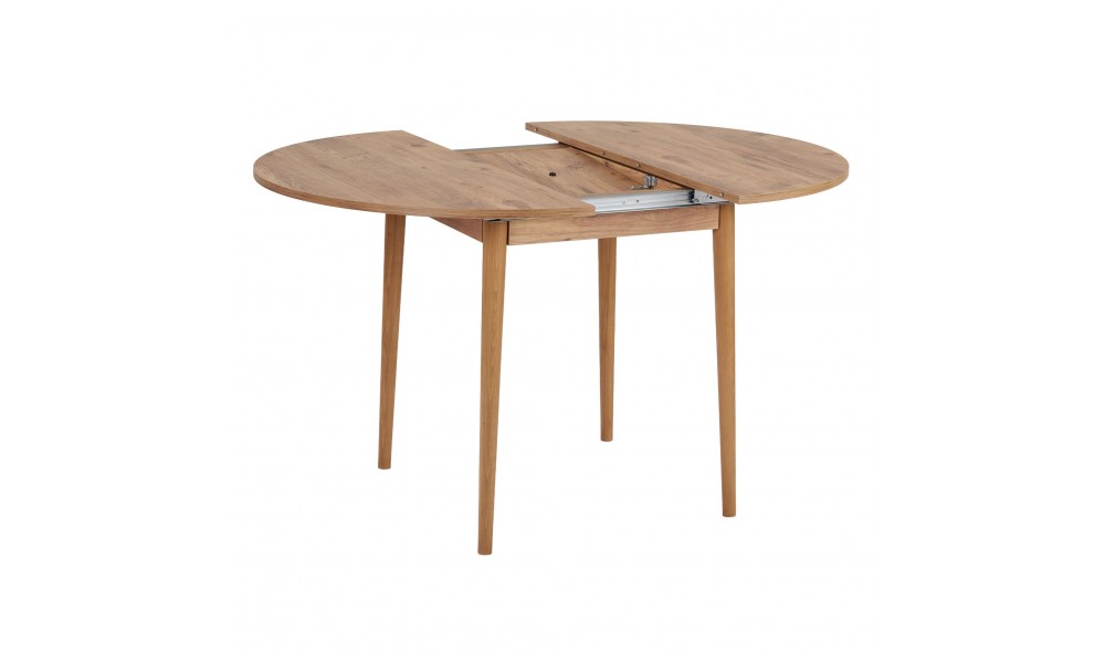 Masa de sufragerie extensibila, Viona - Atlantic Pine, 100 x 75 x 100 cm