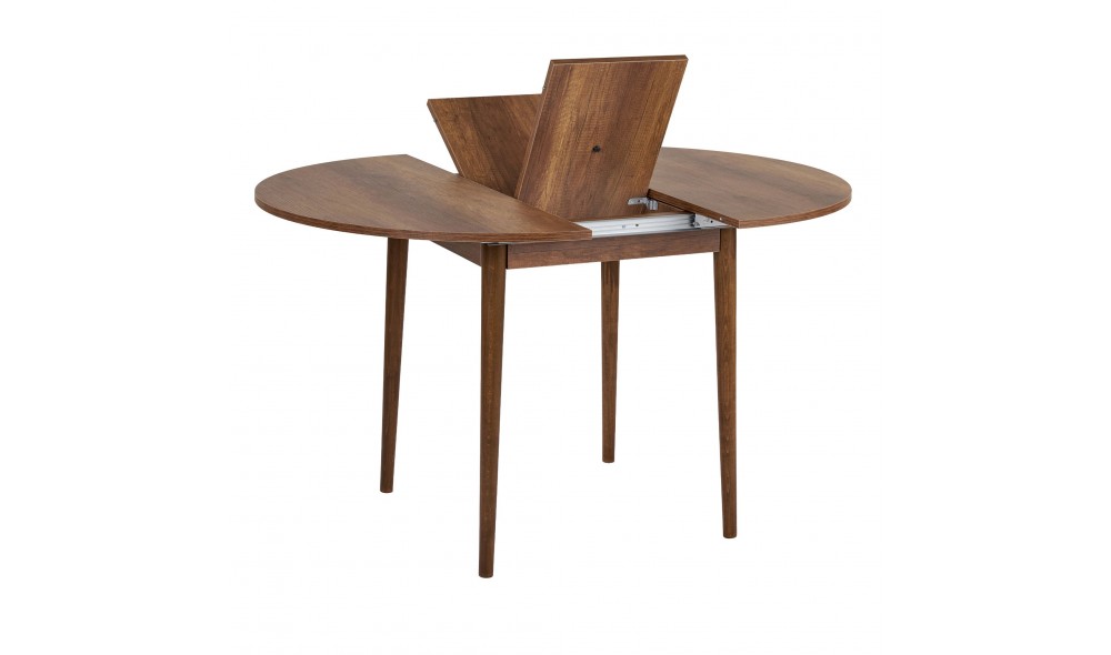 Masa de sufragerie extensibila, Viona - Barok Walnut, 100 x 75 x 100 cm