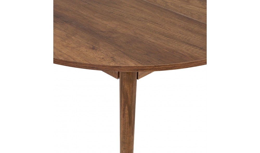 Masa de sufragerie extensibila, Viona - Barok Walnut, 100 x 75 x 100 cm