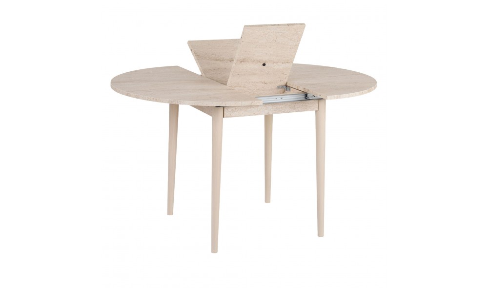 Masa de sufragerie extensibila, Viona - Travertine, Oak, 100 x 75 x 100 cm