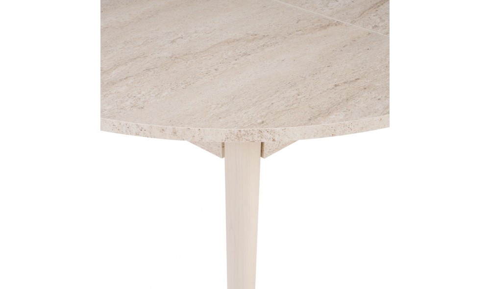 Masa de sufragerie extensibila, Viona - Travertine, Oak, 100 x 75 x 100 cm