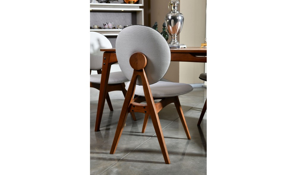 Set scaune (2 bucati), Touch v2, NucCrema, 54 x 93 x 55 cm