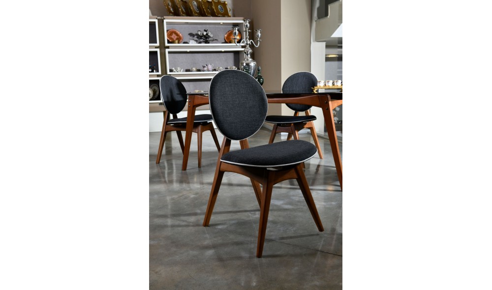 Set scaune (2 bucati), Touch v2, NucAntracit, 54 x 93 x 55 cm