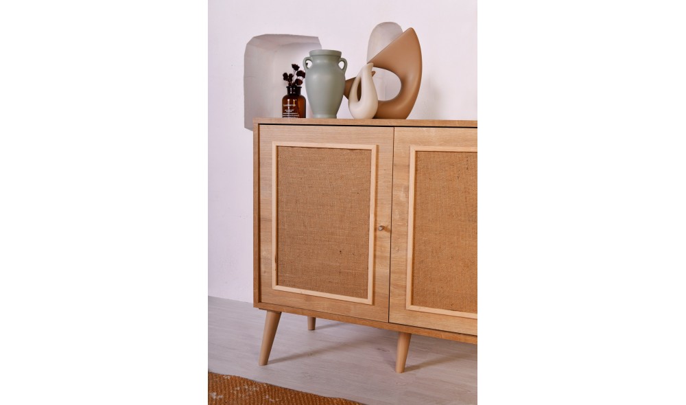 Consola, Jut, Stejar, 180 x 20 x 41 cm