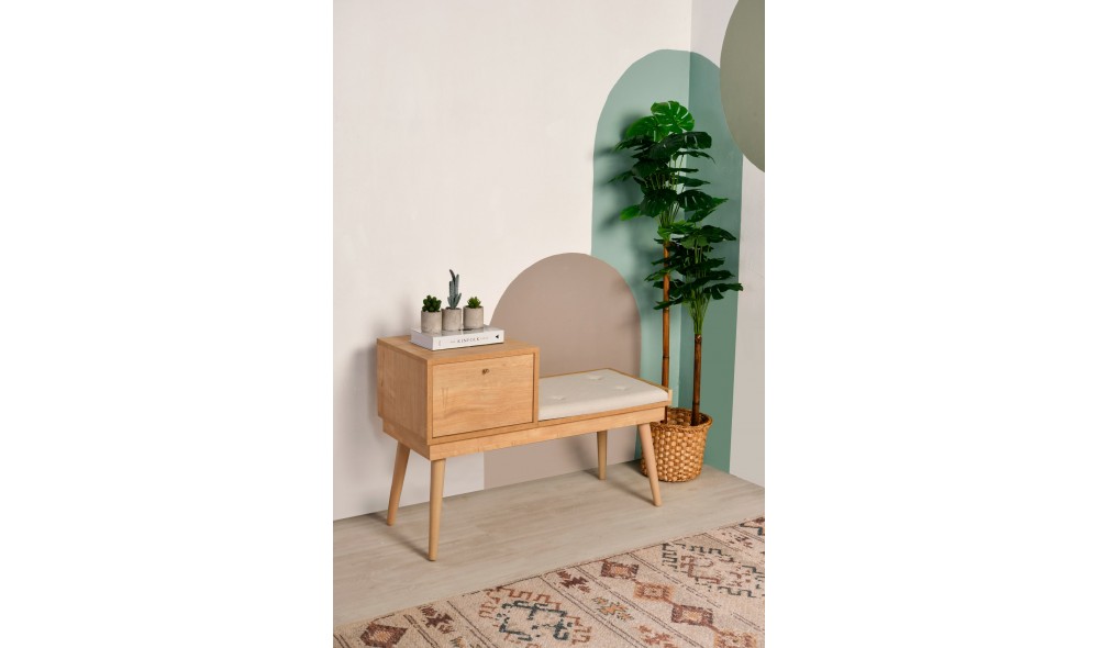 Bancheta, Urban, StejarCrema, 105 x 45 x 40 cm