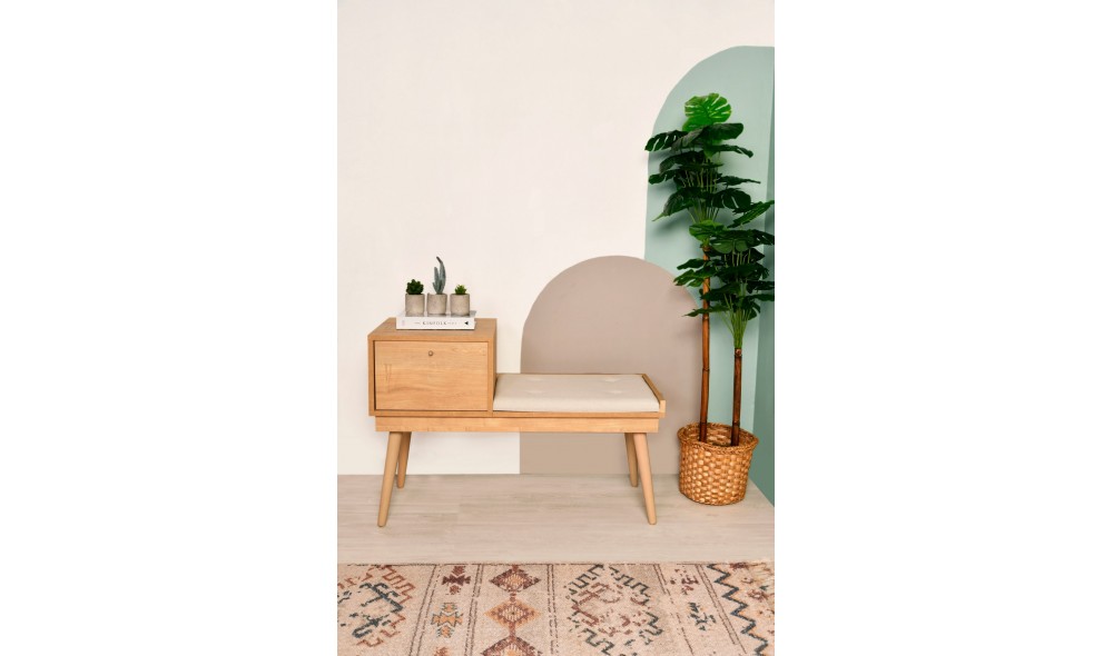 Bancheta, Urban, StejarCrema, 105 x 45 x 40 cm