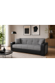 Canapea extensibila, Marmaris, cu lada de depozitare, 215 x 80 x 80 cm, Gri/Negru